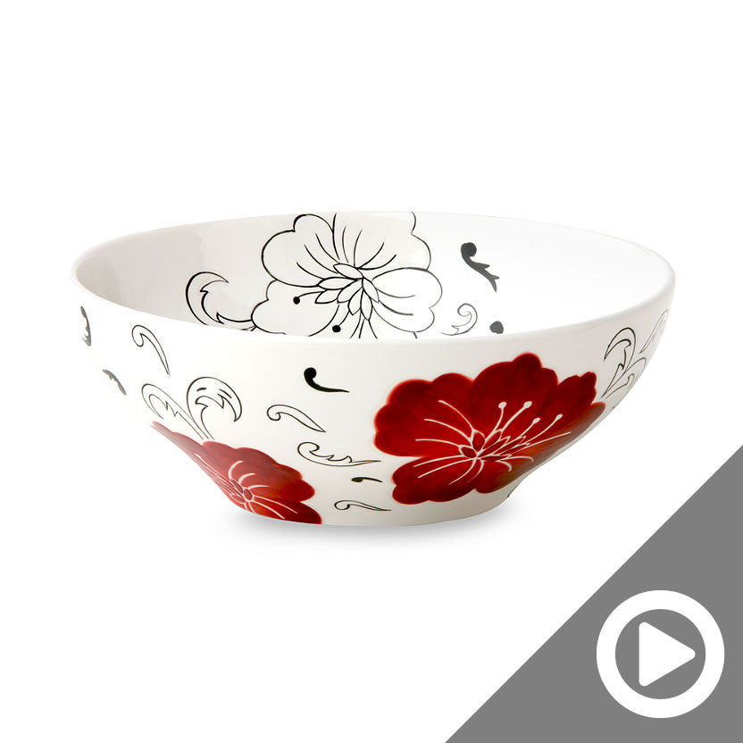 Blue Bowl with Handle